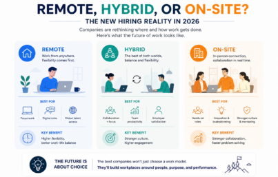 Remote, Hybrid, or On-Site? The new hiring reality in 2026